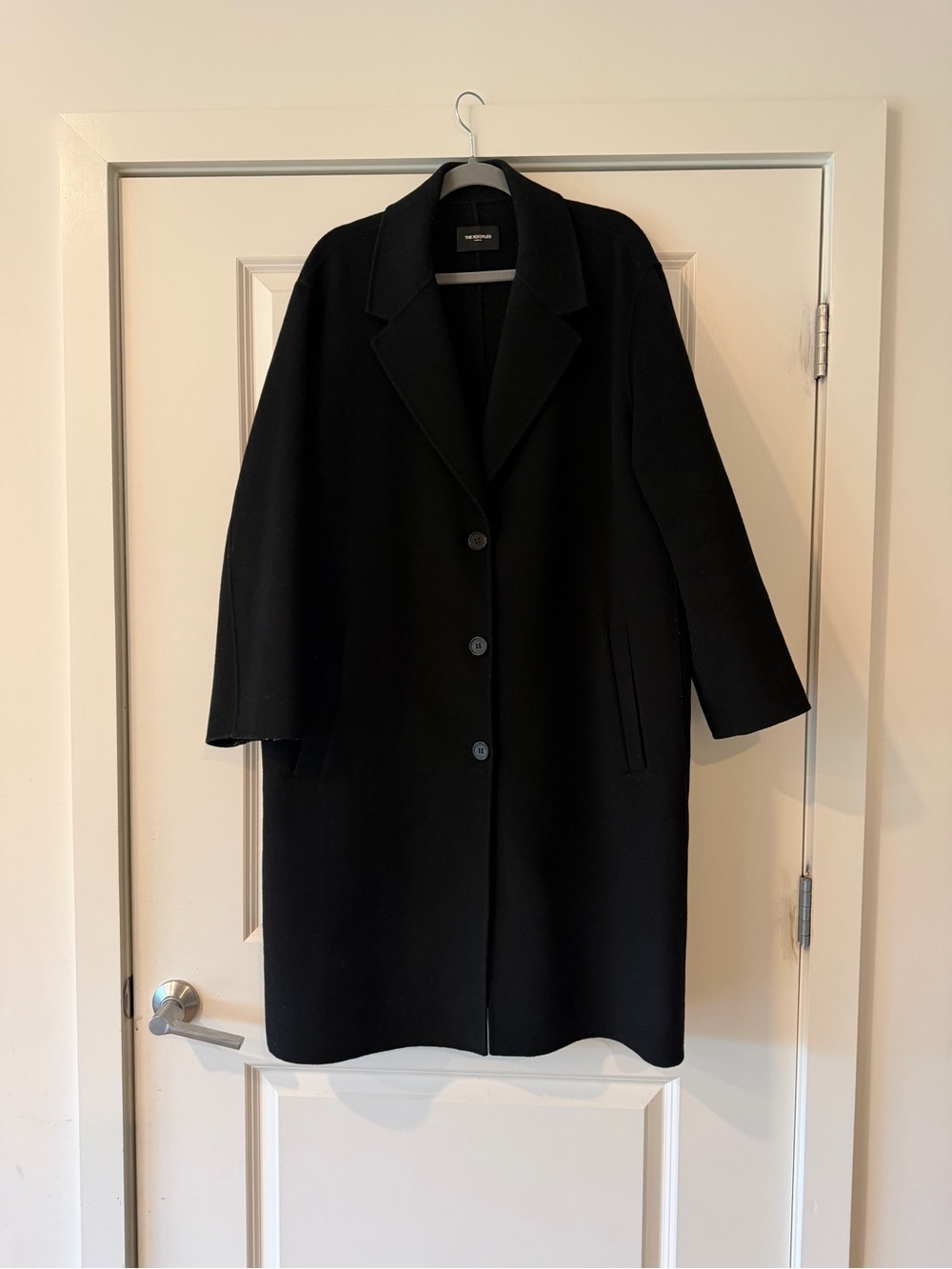 The Kooples Black Women's Wool-Blend Coat